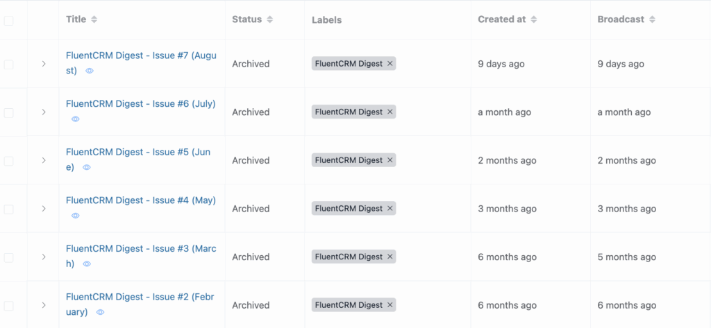 consistent email sending with fluentcrm digest